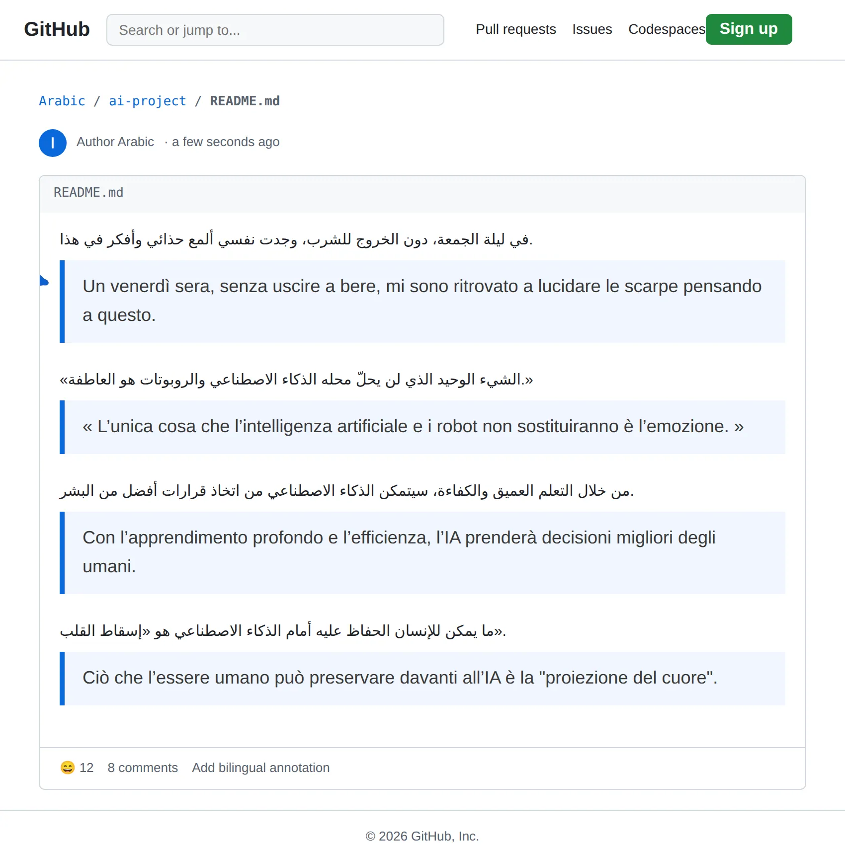 Arabic repository translated to Italian with BothLang