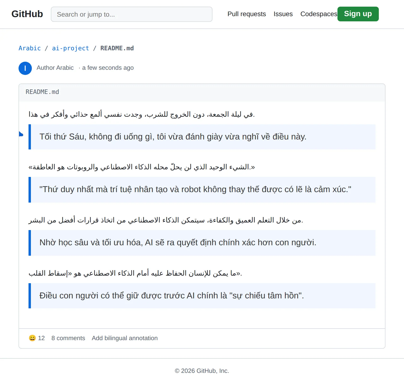Arabic repository translated to Vietnamese with BothLang