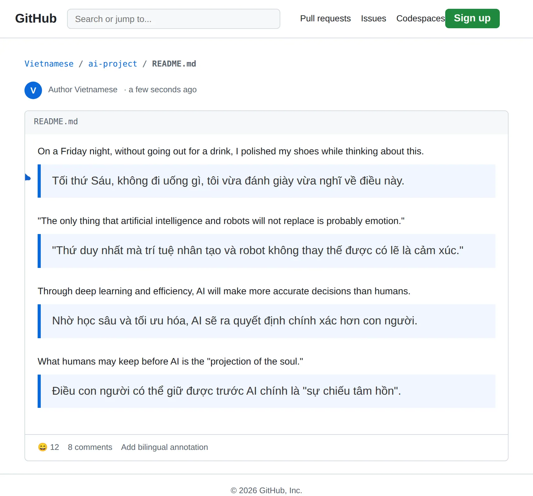 English Repository translated to Vietnamese with BothLang