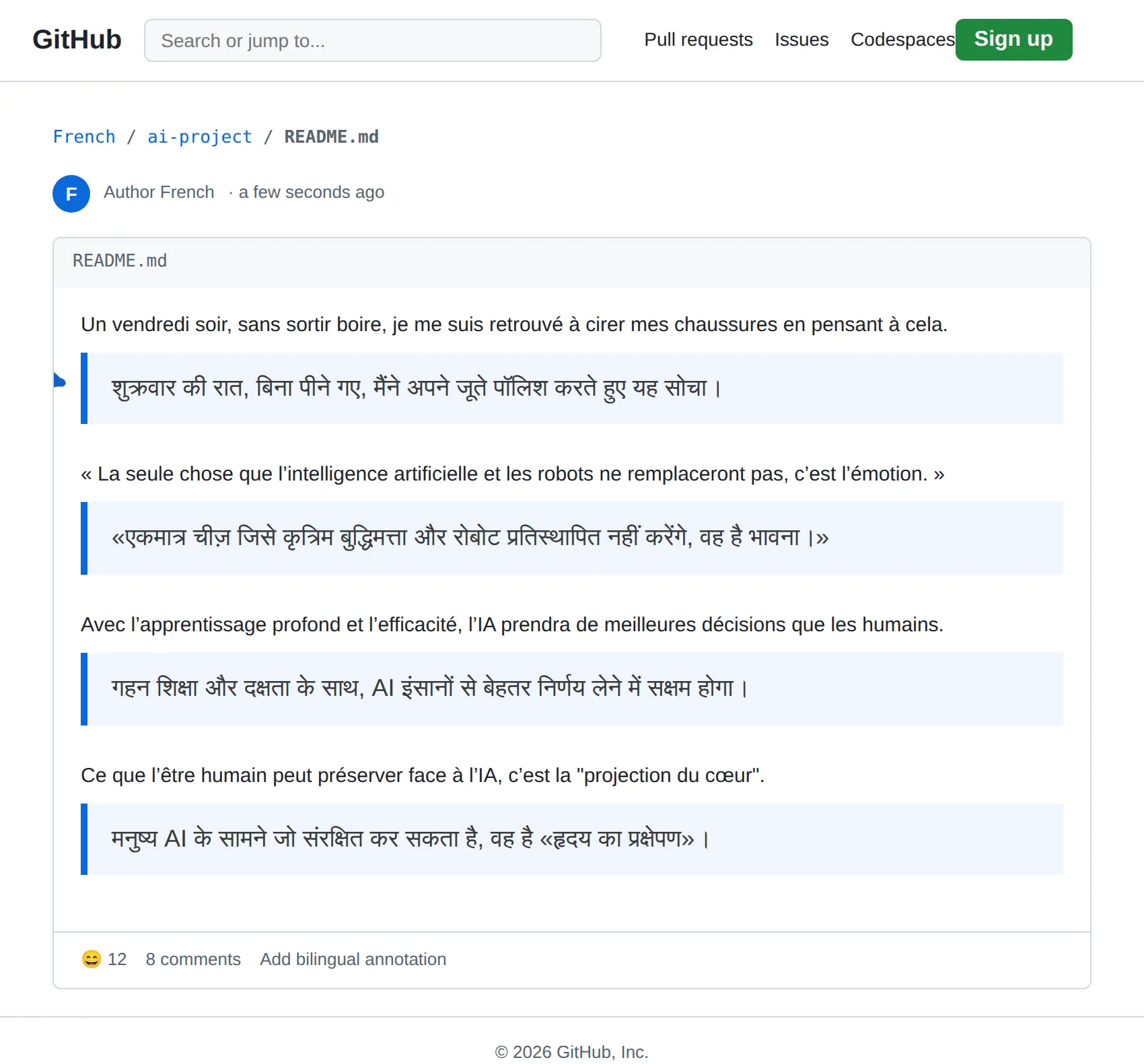 French repository translated to Hindi with BothLang