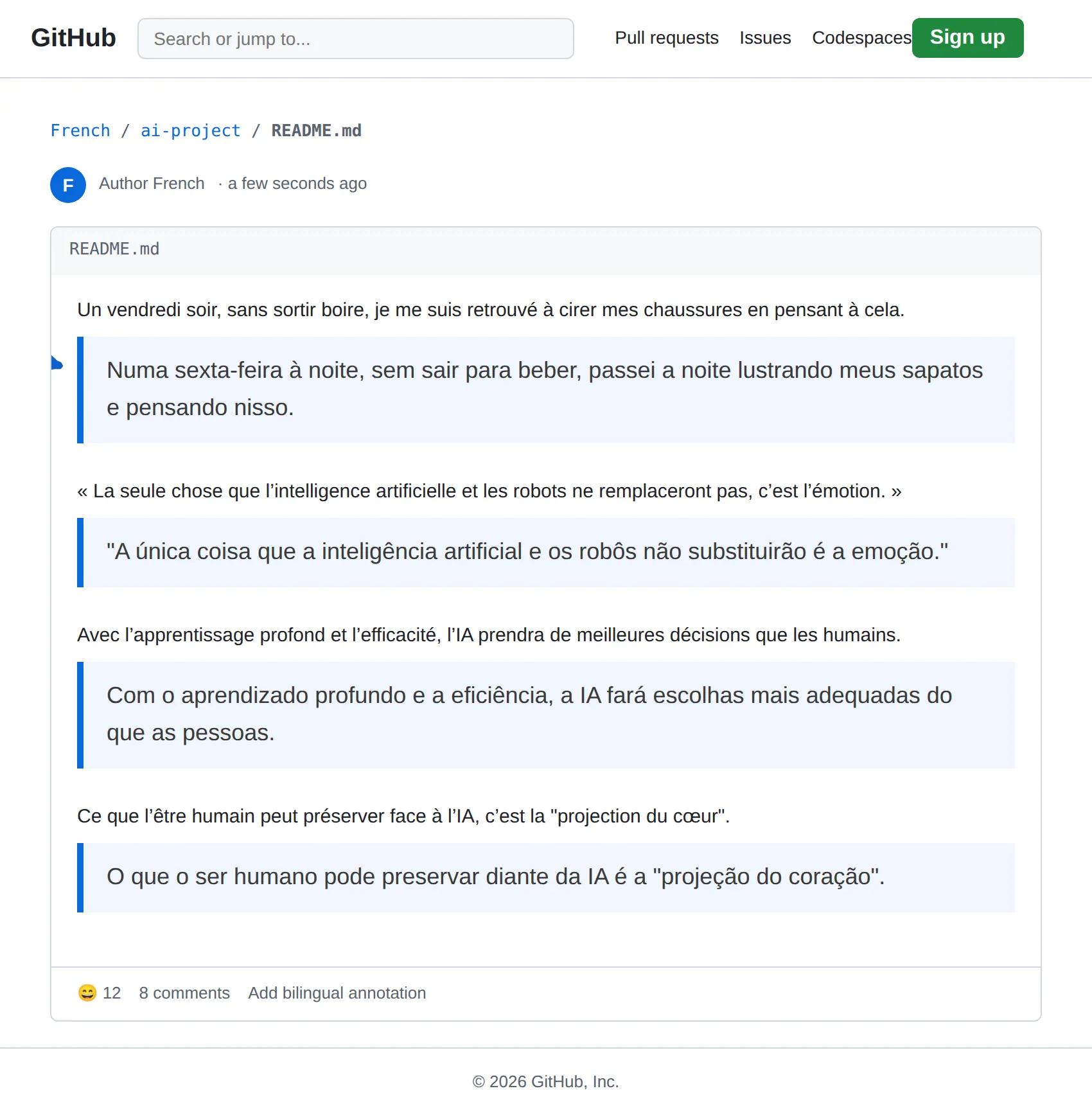 French repository translated to Portuguese with BothLang