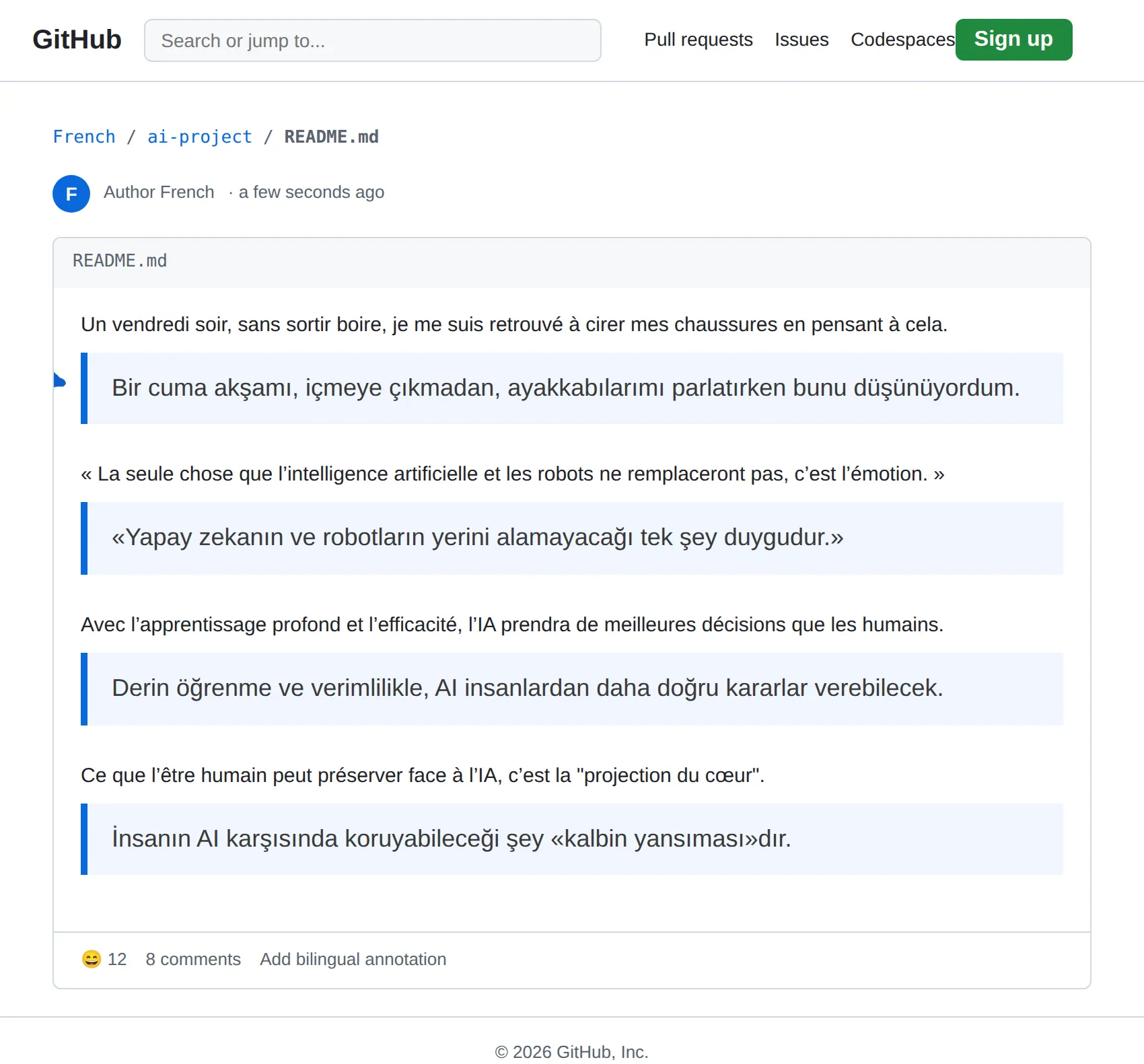 French repository translated to Turkish with BothLang