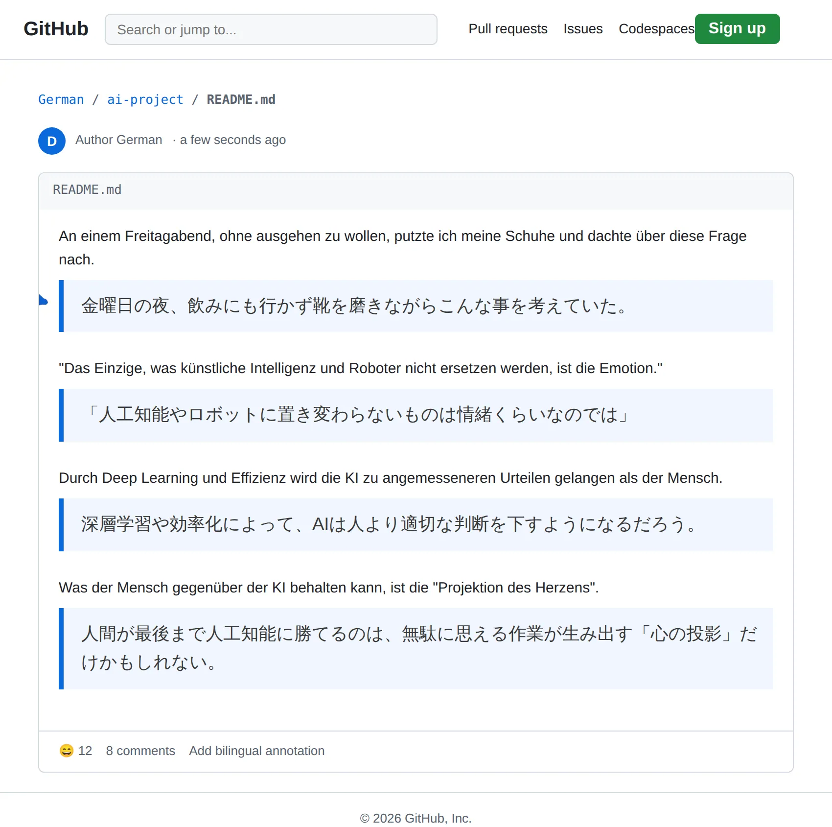 German repository translated to Japanese with BothLang