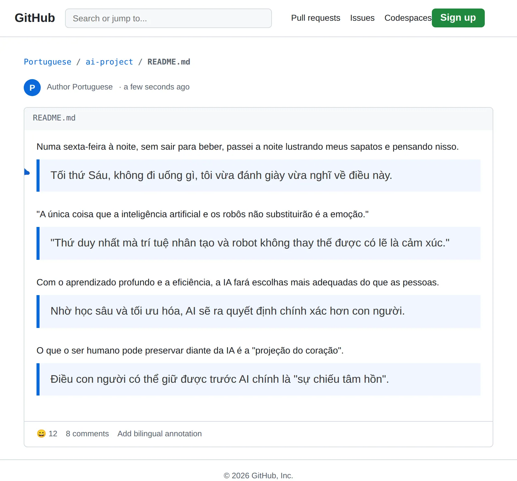 Portuguese repository translated to Vietnamese with BothLang