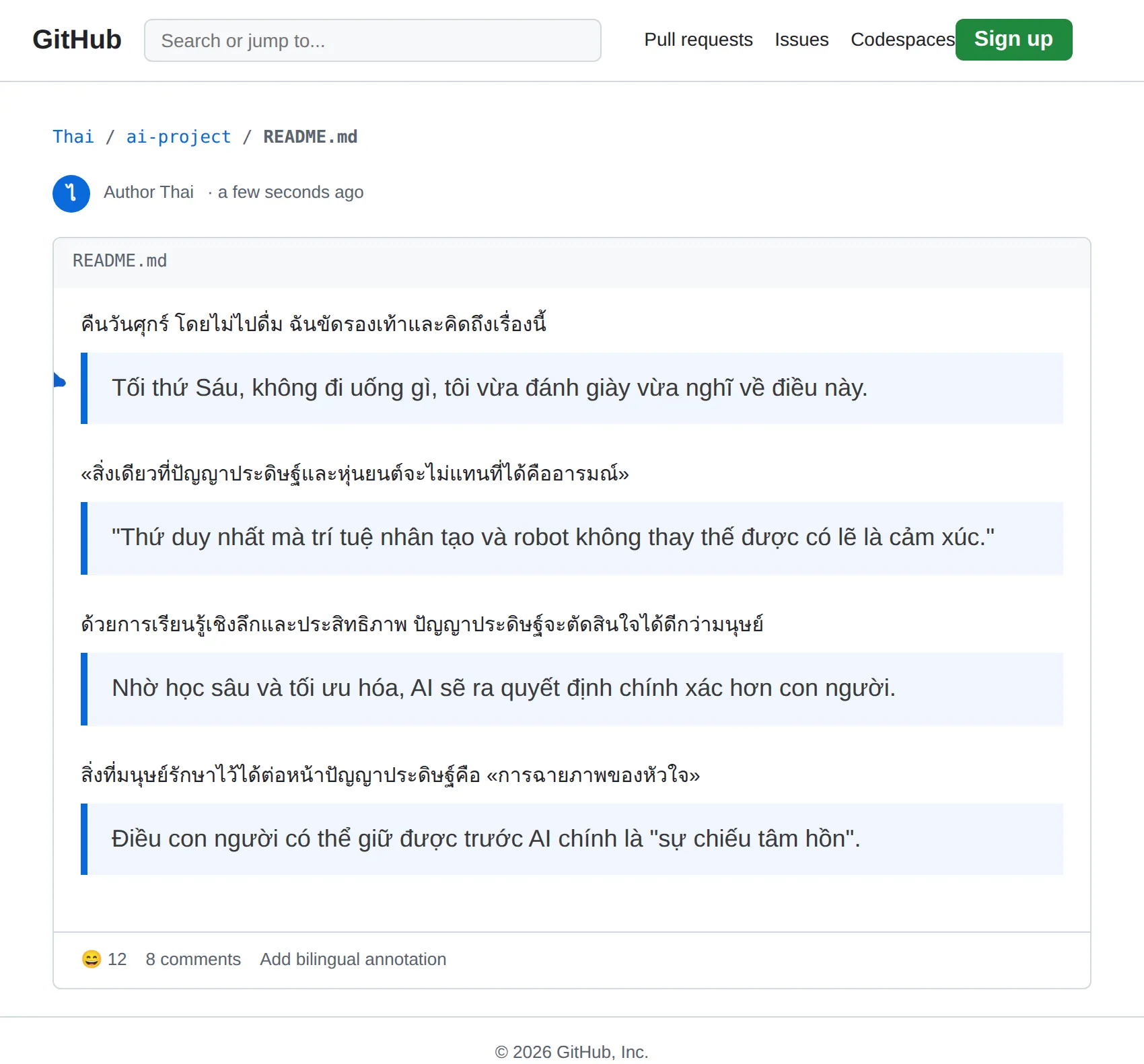 Thai repository translated to Vietnamese with BothLang