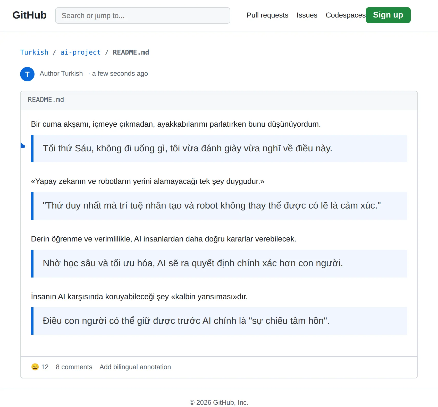 Turkish repository translated to Vietnamese with BothLang