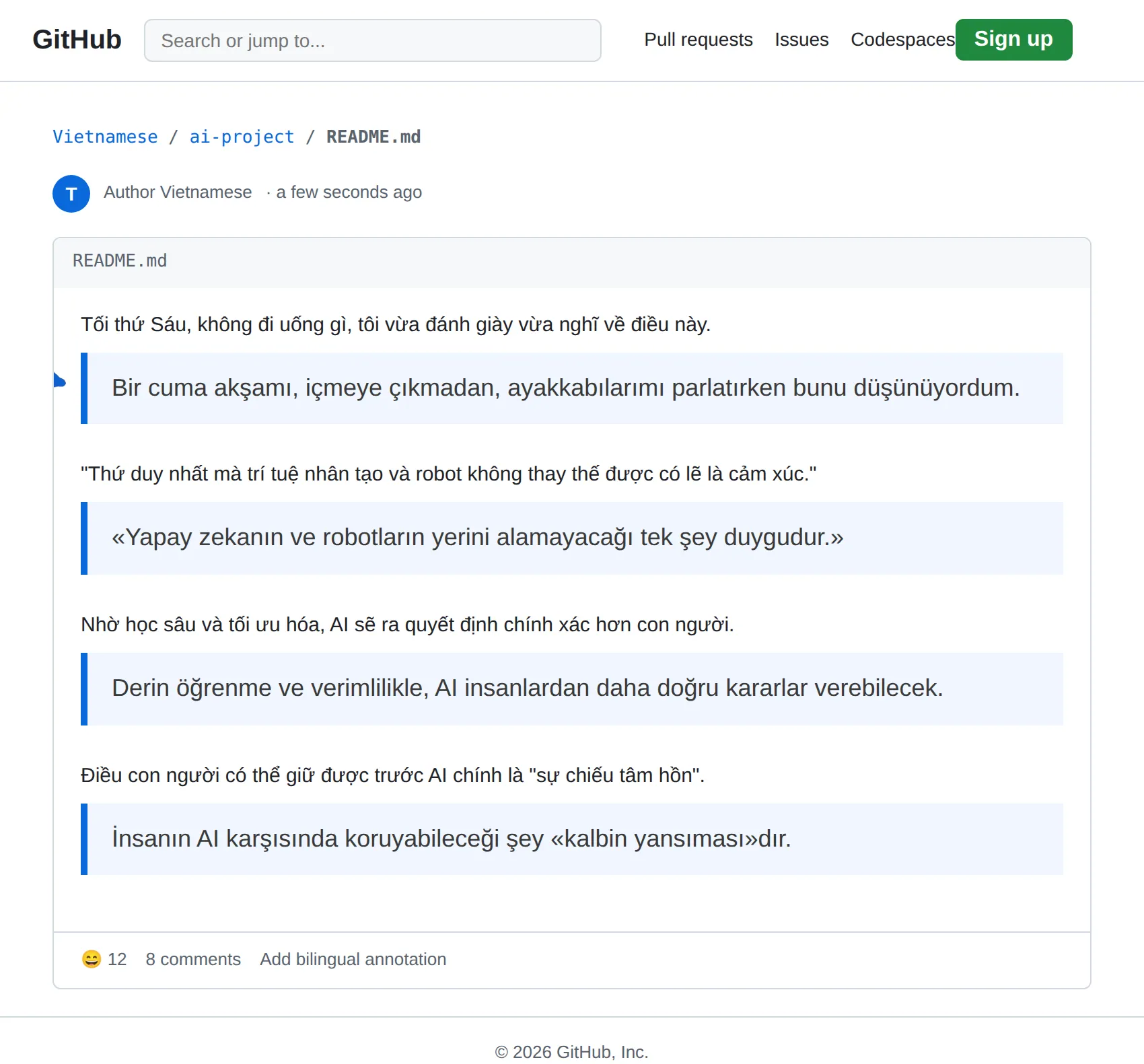 Vietnamese repository translated to Turkish with BothLang
