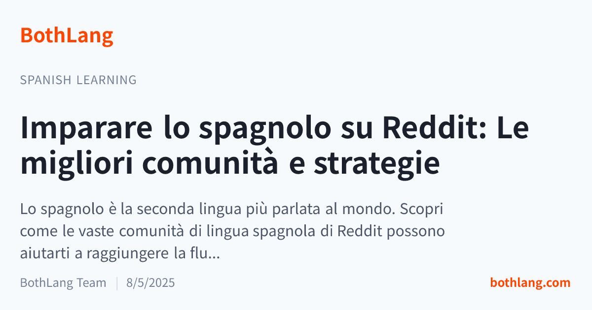 Imparare lo spagnolo su Reddit: Le migliori comunità e strategie